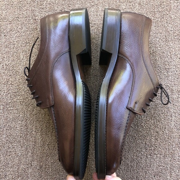 ET Wright mens dress shoes brown leather oxford 9.5 EE Wide main image 6